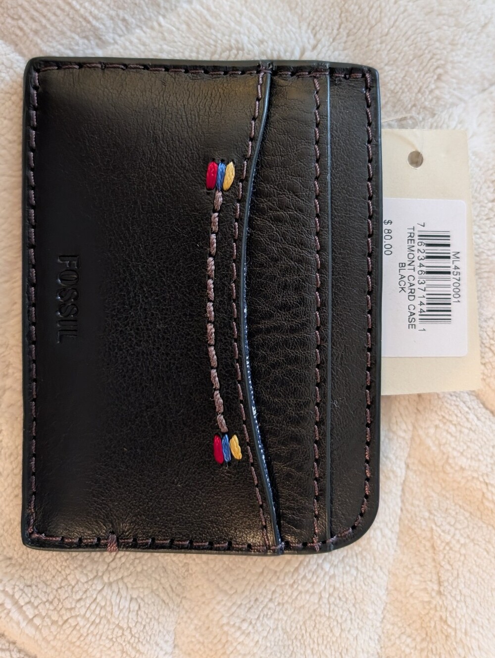 FOSSIL TREMONT CARD CASE BLACK